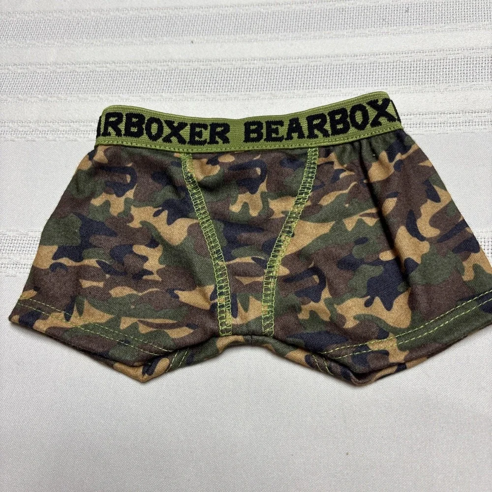 Build A Bear BAB Boxers Bearboxer Military Camo Underwear Shorts Camouflage
